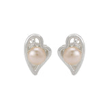 Dainty Pearl Adorned Stud Earrings