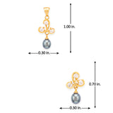 Generic Black Drop Pendant Set