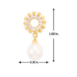 Generic Round Gold Plated Earrings