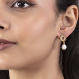Generic Round Gold Plated Earrings