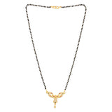 CZ Studded Yellow Gold Modern Mangalsutra