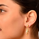 American Diamond Traditional Jhumki Earrings