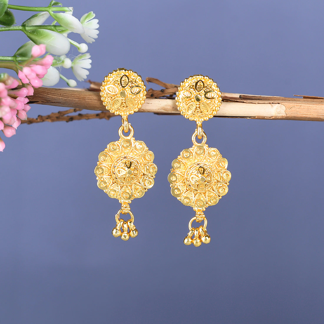 Generic Traditional Gold Plated Earrings