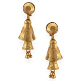 CZ Yellow Gold Plated Earrings