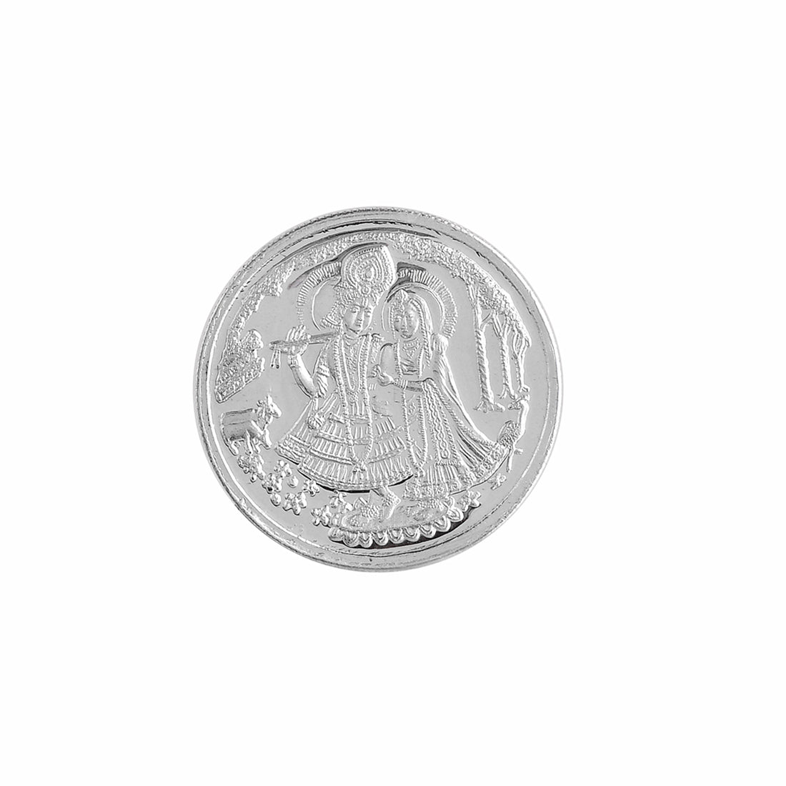 925 Sterling Silver Radha Krishna 10 Grams Coin