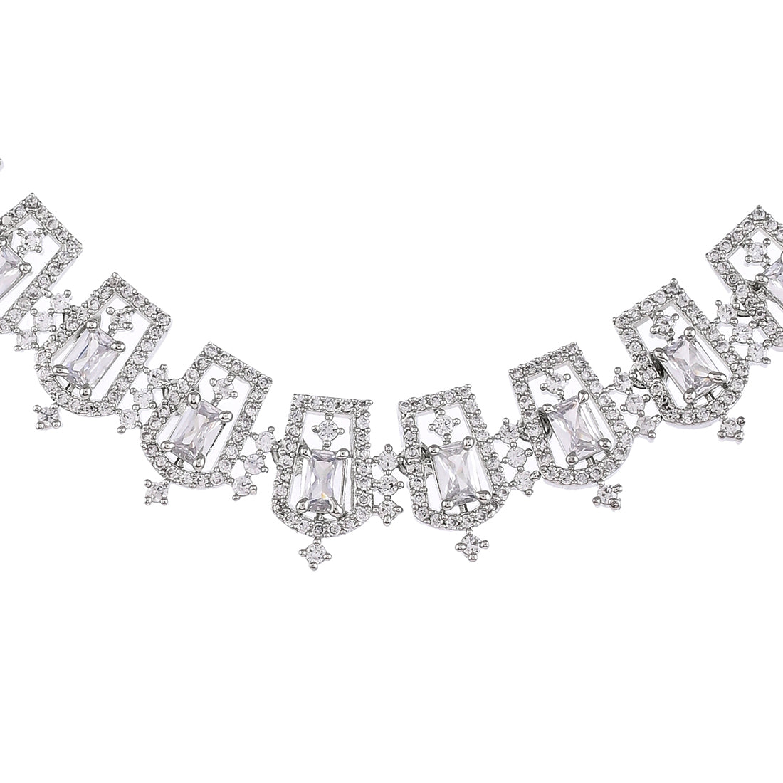 Sparkling Elegance CZ Adorned Jewellery Set