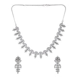 Sparkling Elegance Silver Plated CZ Jewellery Set