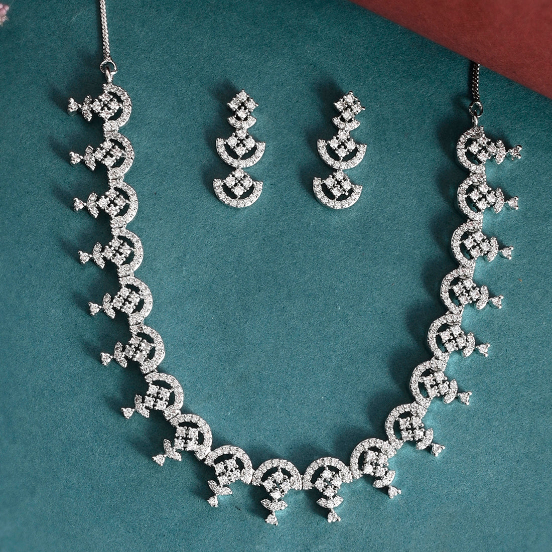 Sparkling Elegance Delicate CZ Jewellery Set – VOYLLA