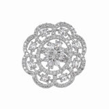 Sparkling Elegance Floral Radiance Ring