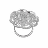 Sparkling Elegance Floral Radiance Ring