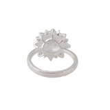 925 Sterling Silver Large Round Cut CZ Ring