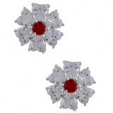 925 Sophisticated Floral Design Earrings