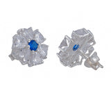 Pretty 925 Sterling Silver Floral Studs