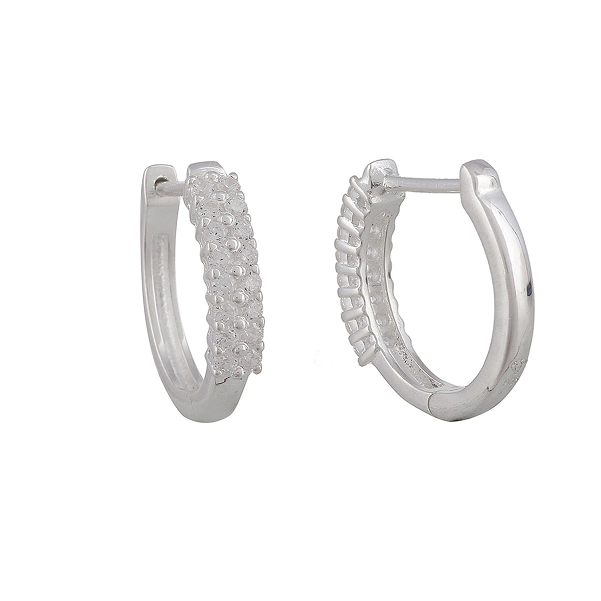 Simple And Beautiful 925 Sterling Silver Hoop Earrings
