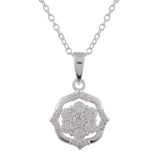 925 Sterling Silver Pendant Set With Shiny Cubic Zironia