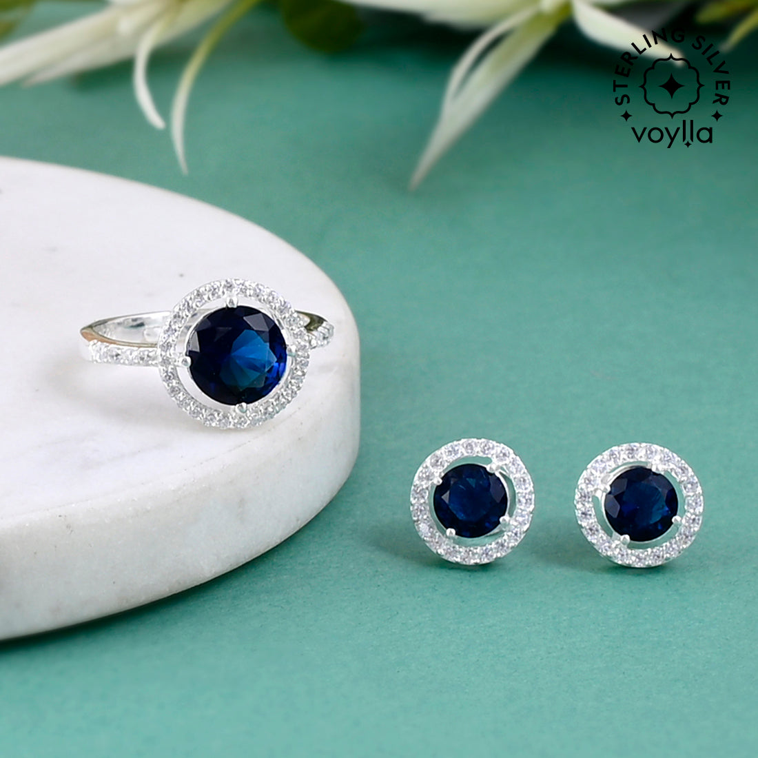 Buy Silver  Blue Earrings for Women by Giva Online  Ajiocom