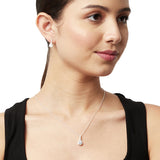 Eclectica Silver Drop Earrings and Pendant 925 Sterling Silver Set