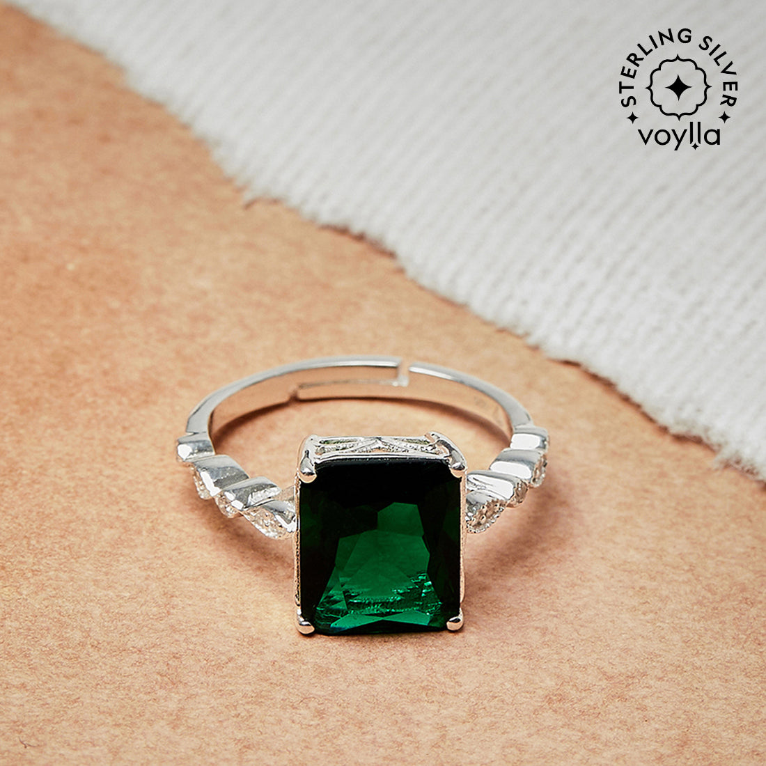 925K Sterling Silver Ring, Mens Green Emerald Gemstone Ring, Mens Jewelry |  eBay