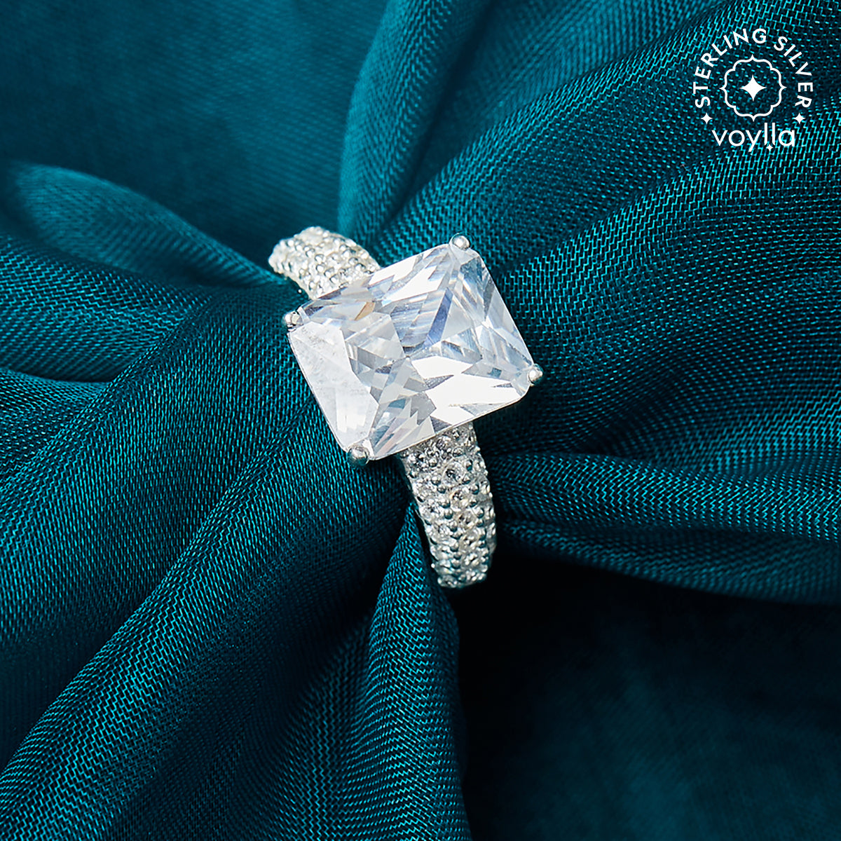 Sterling Silver Solitaire Ring