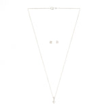 Brilliance Kite CZ 925 Sterling Silver Pendant Set