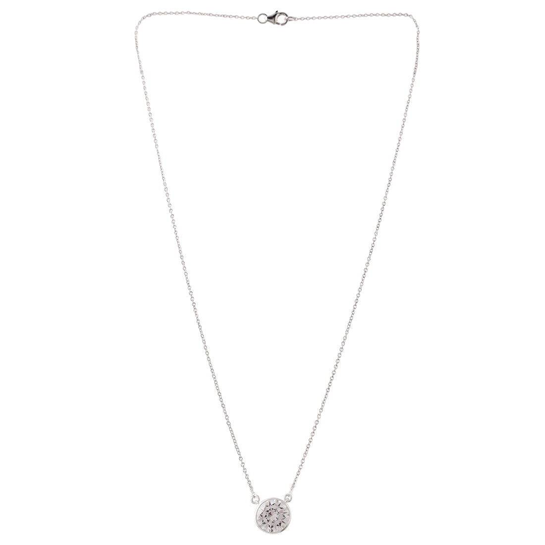 Diamond Circle Pendant in 14k White Gold | Marisa Perry - Necklaces Jewelry  Collections