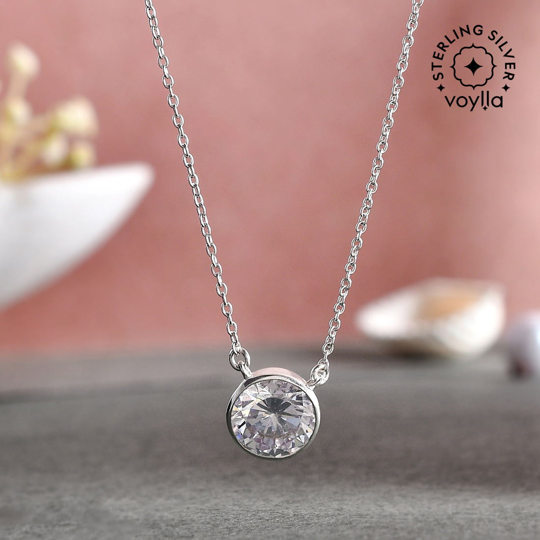 Elegant 925 Sterling Silver Necklace Pendant