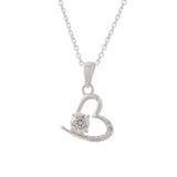 Adorable 925 Sterling Silver Heart-Shape Pendant