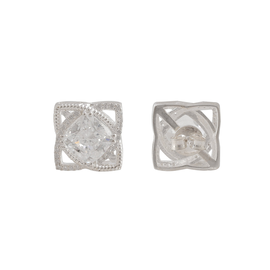 Sterling Silver Cubic Zirconia 4mm Solitaire Stud Earrings  Shiels  Jewellers