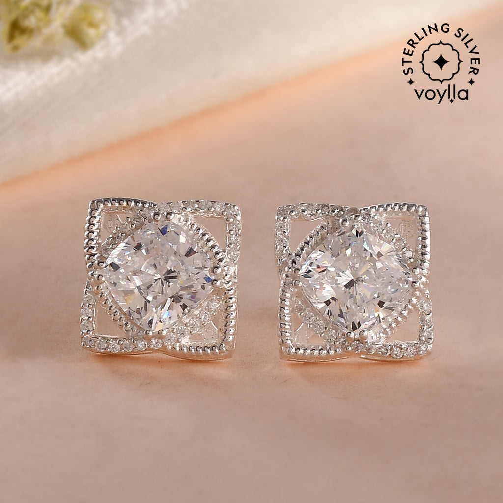Sterling Silver Cubic Zirconia Earrings main image 1