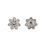 Floral Style 925 Sterling Silver Earrings