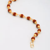 Gold Toned Rudraksha Beaded Bracelet