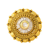 Designer Golden & Stone Studded Ring