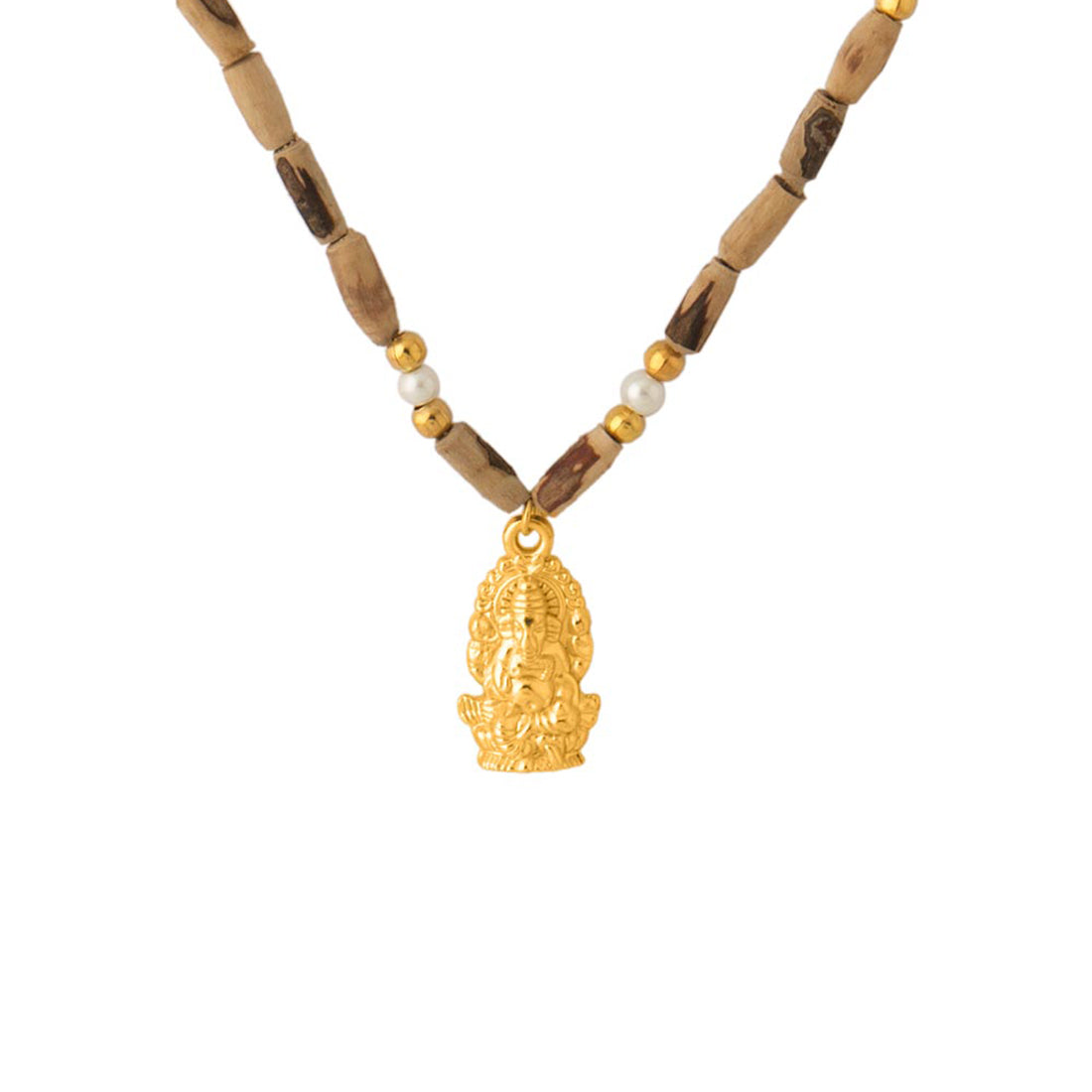 Ganesh Pendent With Tulsi Chain