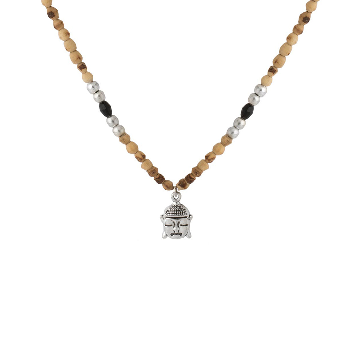 Lord Buddha Pendent With Tulsi Chain