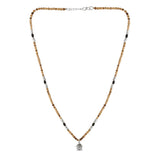 Lord Buddha Pendent With Tulsi Chain