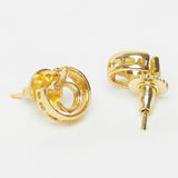 Moksha Gold Plated Stud Earrings