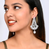 Sparkling Elegance Zircons Teardrop Earrings