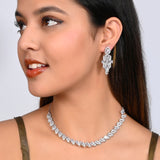 Sparkling Elegance Heavily Embellished CZ Jewellery Set