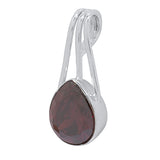 Red Stone Embellished Pendant without Chain