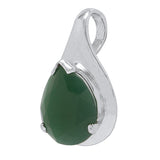Dazzling Green Stone Embellished Pendant without Chain