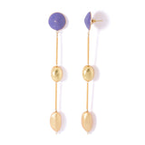 Stunning Pair Of Gold Tone Danglers