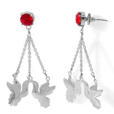 Cute And Charming Dangler Earrings Pair Made With Swarovski Zirconia