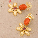 Golden Dangler Earrings For Women