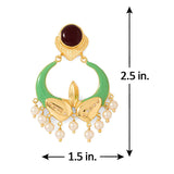 Red Onyx Adorned Pair Of Splendid Earrings