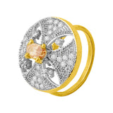 Cocktail Ring In Round Detailing For Women