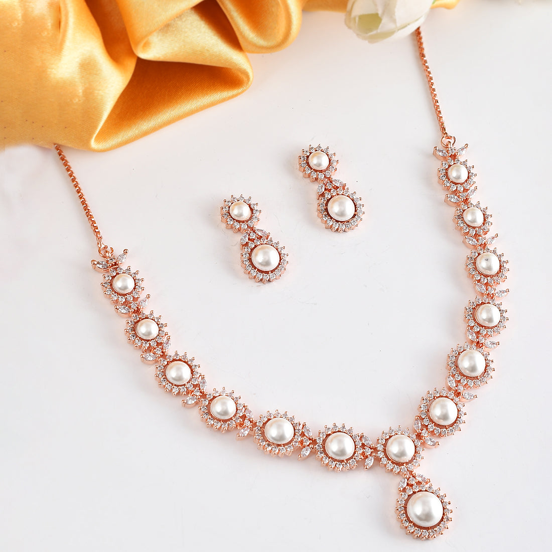Rose Quartz, Ruby & Pearl Necklace - Modi Pearls