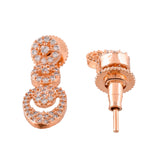 Sparkling Elegance Casual Rose Gold Plated CZ Jewellery Set