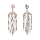 Sparkling Elegance Square Cut CZ Dangler Earrings