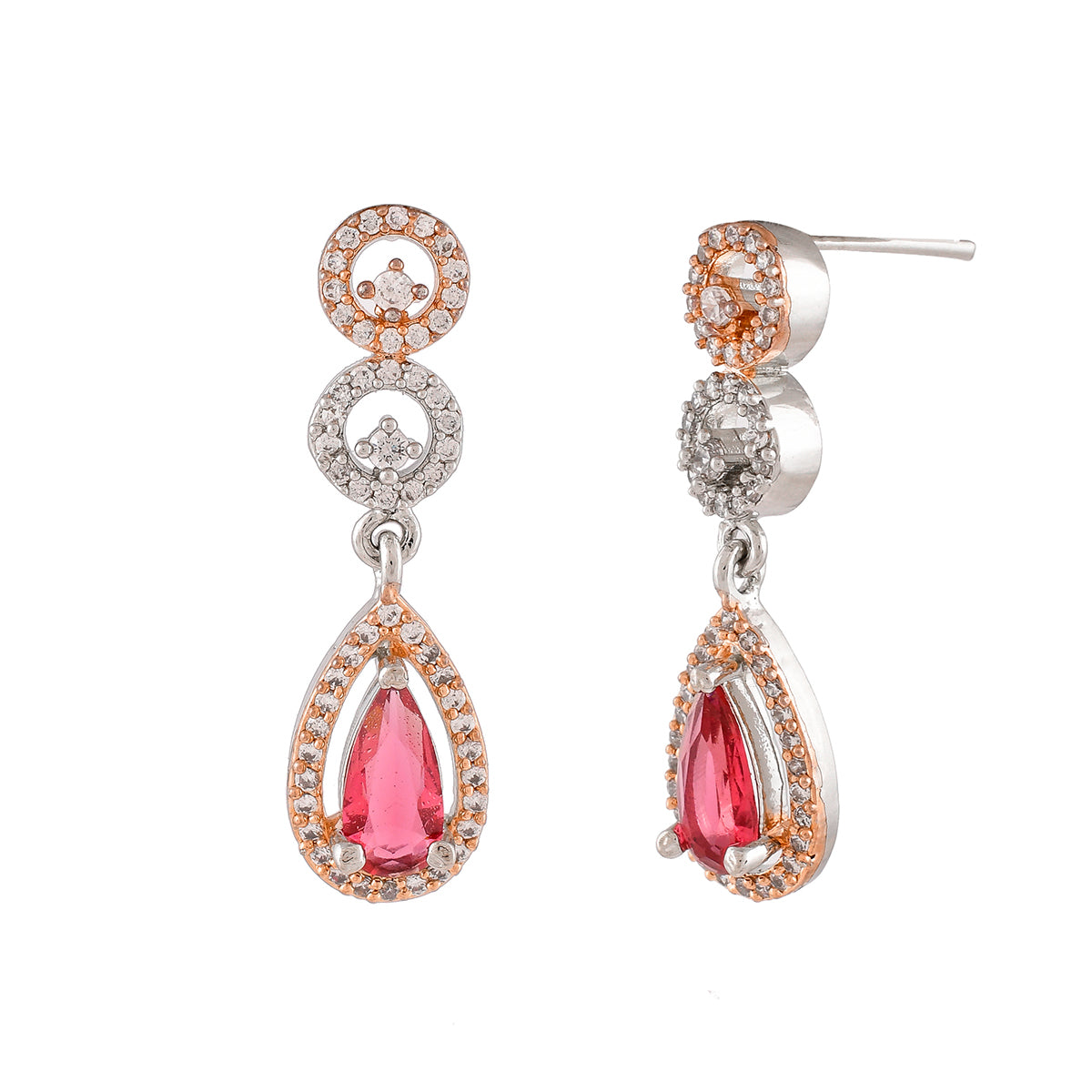 Odette Earrings  Buy Odette Multicolour Delicate Heart Dangle Earrings  Online  Nykaa Fashion
