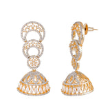 Sparkling Elegance Heavily Embellished Jhumki Earrings